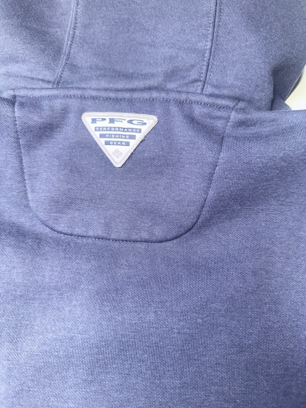 Columbia PFG Performance Fishing Gear Hoodie Blue XL First On Water - Picture 7 of 7
